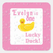 En Lucky Duck Första Födelsedag