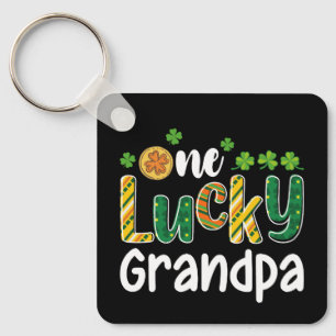 En Lucky Farfar Matchande Familj St Patrick's Day Nyckelring