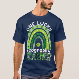 En Lucky Geography Teacher St patrick's day Teach T Shirt