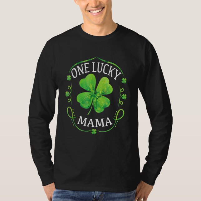En Lucky Grandma Funny St patricks day T Shirt (Framsida)