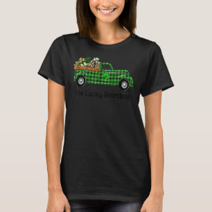 En lucky Grandpop Grönt Play Lastbil Shamrocks Pat T Shirt