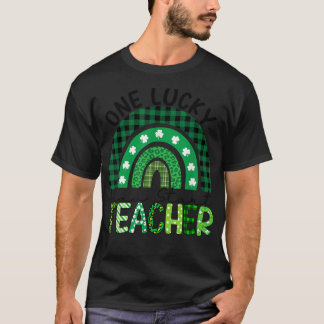 En Lucky Head Start Teacher Rainbow Patricks Day T Shirt
