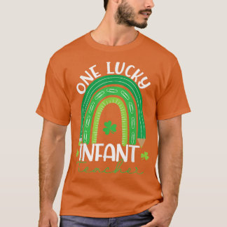 En Lucky Infant Teacher Rainbow St patrick's day T Shirt