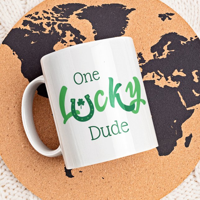 En Lucky Kille | Anpassningsbar St. Patrick's Day Kaffemugg (Skapare uppladdad)