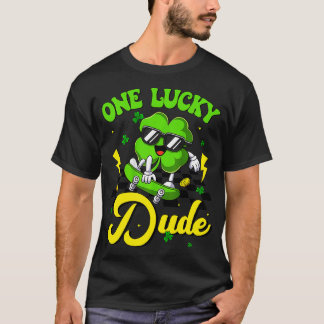 En Lucky-kille Funny St patricks day Skateboarding T Shirt