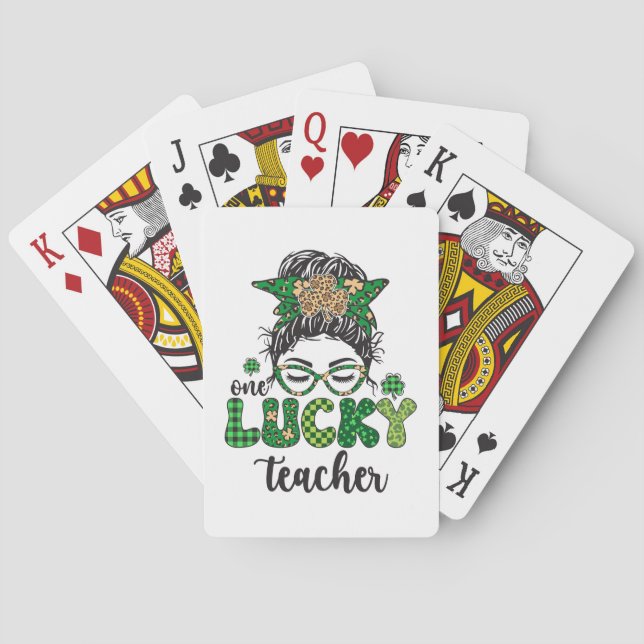 En Lucky Lärare - St. Patrick's Day Casinokort (Baksidan)