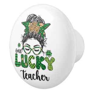 En Lucky Lärare - St. Patrick's Day Knopp