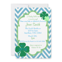 En lucky Little One Irish Theter Baby Shower Inbju