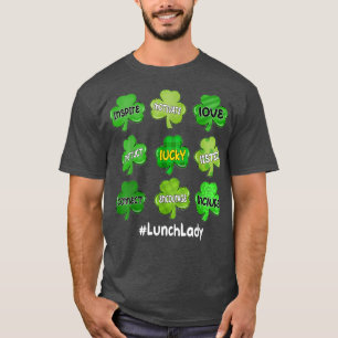 En Lucky Lunch Dam Irish Shamrock Rainbow St Pat T Shirt