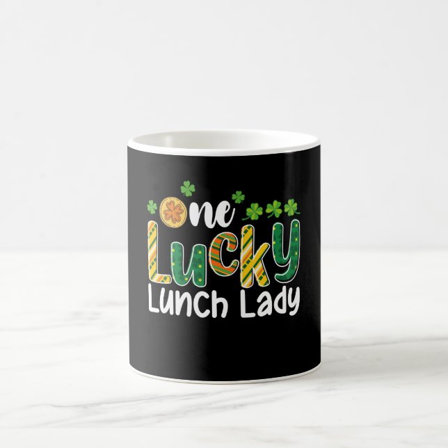 En Lucky Lunch Lady School St Patrick's Day Kaffemugg (Center)