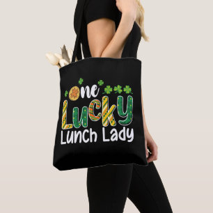 En Lucky Lunch Lady Skola St Patrick's Day Tygkasse