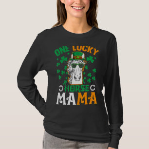 En Lucky Mamma Horse Funny Riding Mamma St Patrick T Shirt