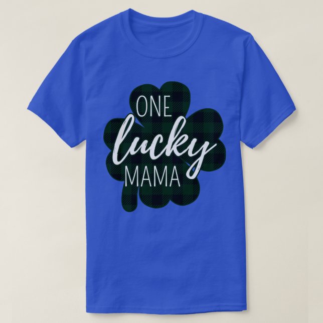 En Lucky Mamma I St patricks day T Shirt (Design framsida)