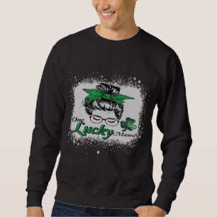 En Lucky Mamma Klöver Mors dag Kvinnors Lång Ärmad Tröja