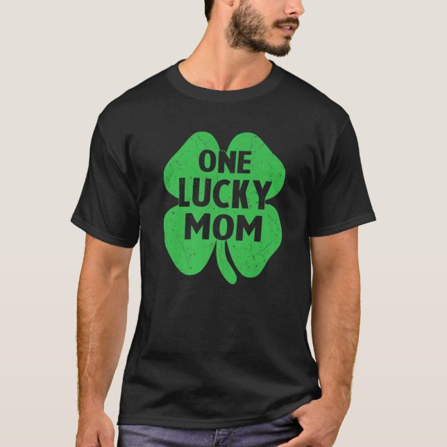 En Lucky Mamma St patricks day Funny Women Mamma S T Shirt (Framsida)