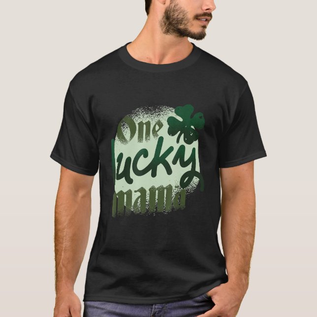 En Lucky Mamma St. Patricks Day Womens C T Shirt (Framsida)