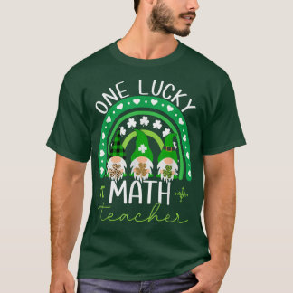 En Lucky Math Teacher Gnomes St T Shirt