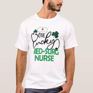 En Lucky Med-Surg Nurse St. Patrick's Day Women R T Shirt