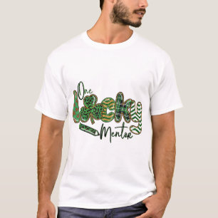 En Lucky Mentor Lycklig St patricks day Shamrock M T Shirt