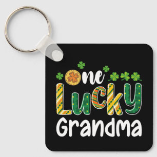 En Lucky Mormor Matchande Familj St Patrick's Day Nyckelring