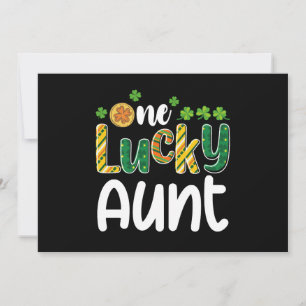 En Lucky Moster Matching Family St patrick's day Inbjudningar