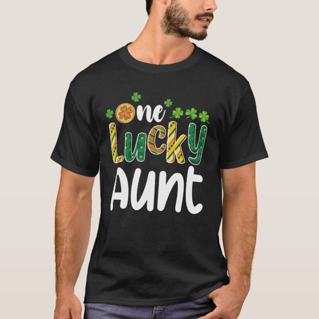En Lucky Moster Matching Family St patrick's day T Shirt (Framsida)