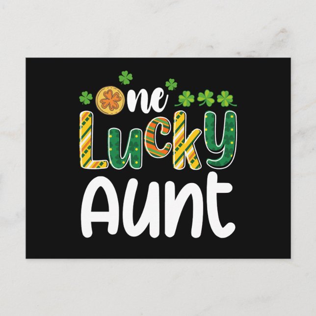 En Lucky Moster Matching Family St patrick's day Vykort (Framsida)