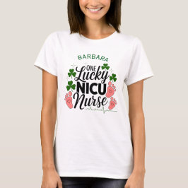 En Lucky NICU Nurse - Anpassningsbar St. Patrick's T Shirt