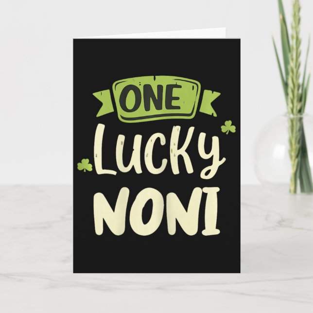 En Lucky Noni St. Patrick's Day Rolig Matchande  Kort (Framsida)