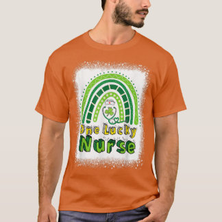 En Lucky Nurse Lucky Rainbow Shamrock St Patricks T Shirt
