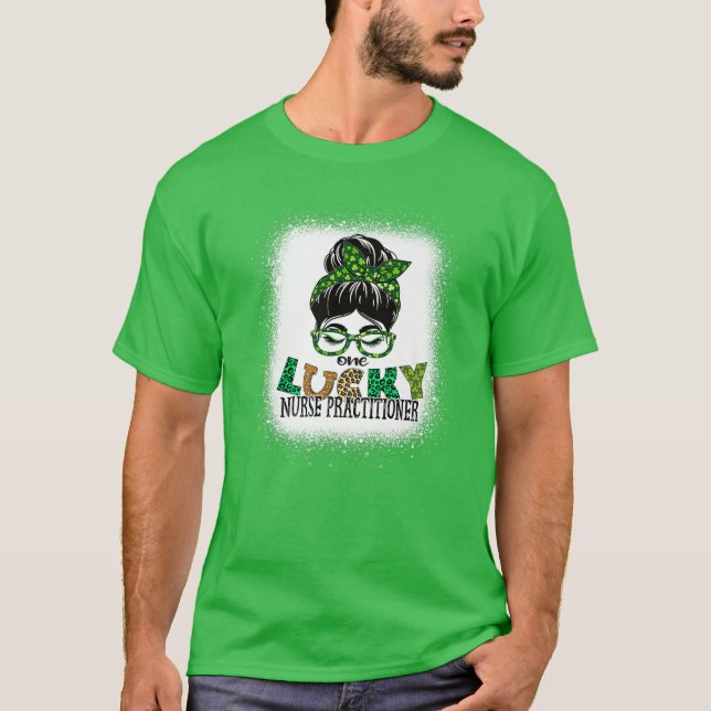 En Lucky Nurse Practister Bleached St Patricks T Shirt (Framsida)