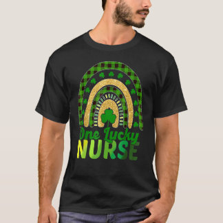 En Lucky Nurse Rainbow Lycklig St Patricku2019s Da T Shirt