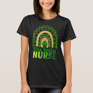 En Lucky Nurse Rainbow Lycklig St Patricku2019s Da T Shirt