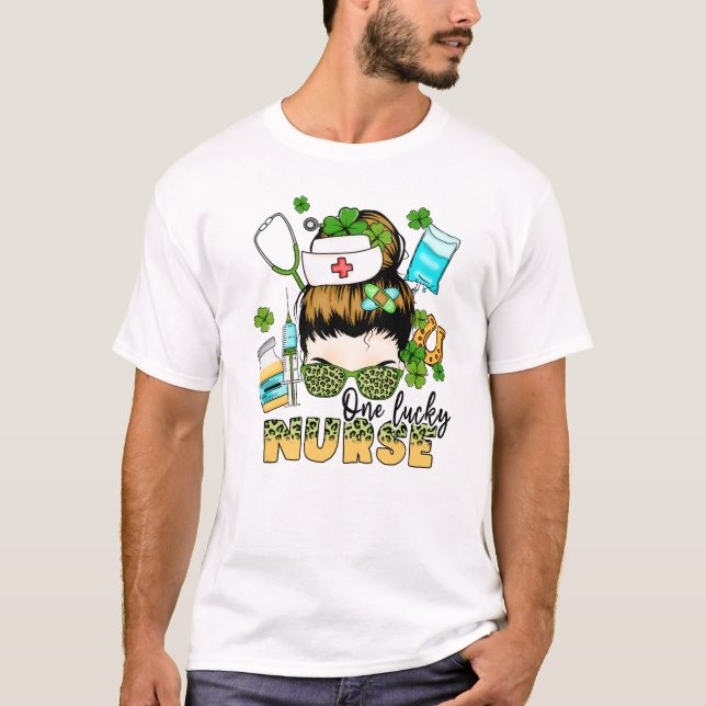 En Lucky Nurse St. Patrick's T Shirt (Framsida)