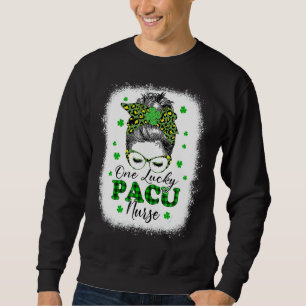 En Lucky Pacu Nurse St Patrick S Day Women Rn Nu Lång Ärmad Tröja