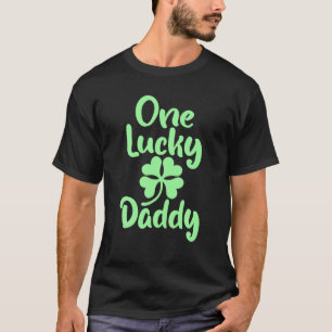 En Lucky pappa Funny Far Irish Klöver St Patr T Shirt