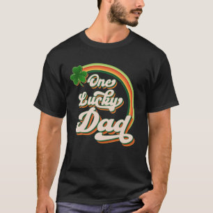 En Lucky Pappa Funny Irish Klöver St patrick's day T Shirt