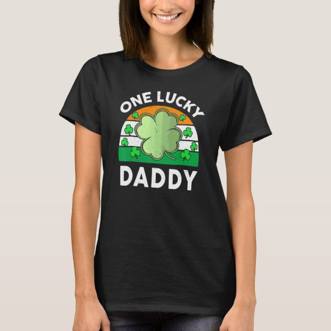 En Lucky pappa Funny St patricks day Outfit Iris T Shirt (Framsida)