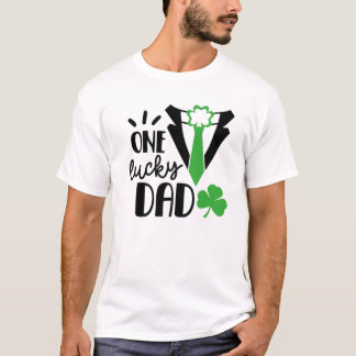 En Lucky Pappa Grönt St patricks day Manar Women K T Shirt