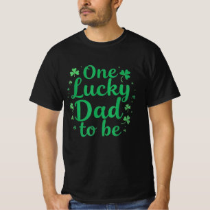 En Lucky Pappa som ska vara St Patricks Day Shamro T Shirt