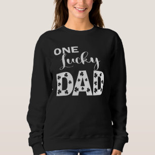 En lucky Pappa St patricks day Shamrock för ny pap T Shirt