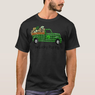 En Lucky Pop-Grönt Play Lastbil Shamrocks Patr T Shirt