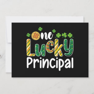 En Lucky Principal School St patrick's day Inbjudningar