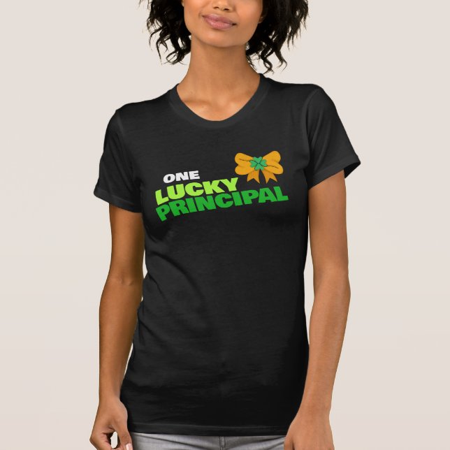 EN LUCKY PRINCIPAL St. Patrick's Day T Shirt (Framsida)