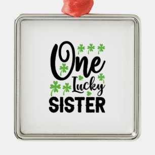 En Lucky Sister Julgransprydnad Metall