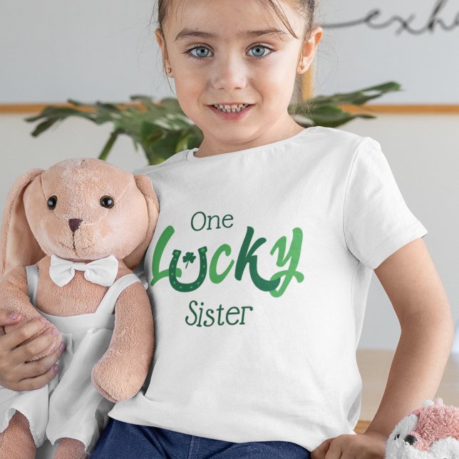 En Lucky Sister | St patrick's day för Anpassade T Shirt (Skapare uppladdad)