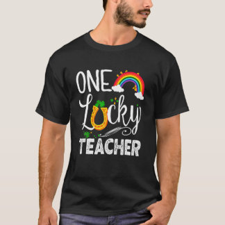 En Lucky Teacher Rainbow St Patrick's Day T Shirt