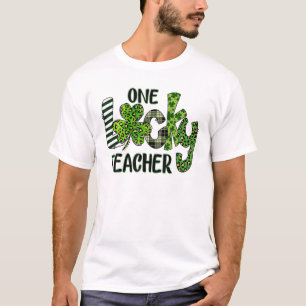 En Lucky Teacher St. Patrick Day Womens Shamroc T Shirt