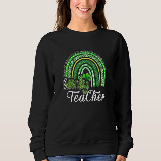 En Lucky Teacher St Patrick S Day School T Shirt (Framsida)