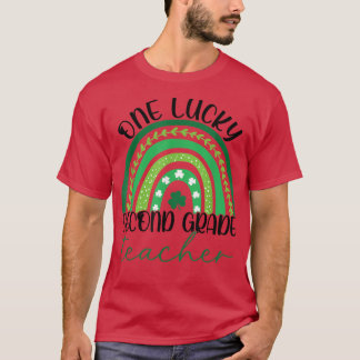 En lucky Teacher St patrick's day 2:a Klass Teach T Shirt